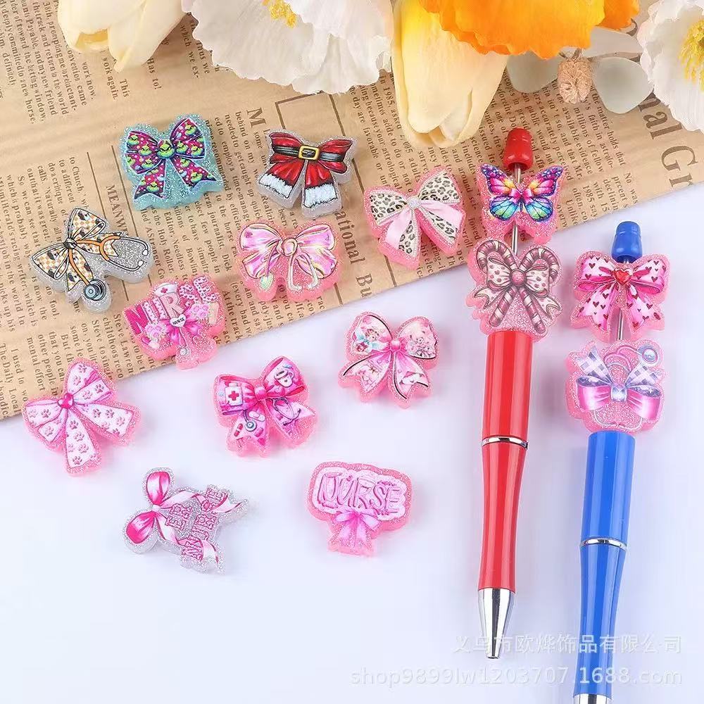 Alwin China RTS New Cartoon Acrylic Flat Backs Cute DIY Patch Pen Bag Accessories Hot Sale Book Marks