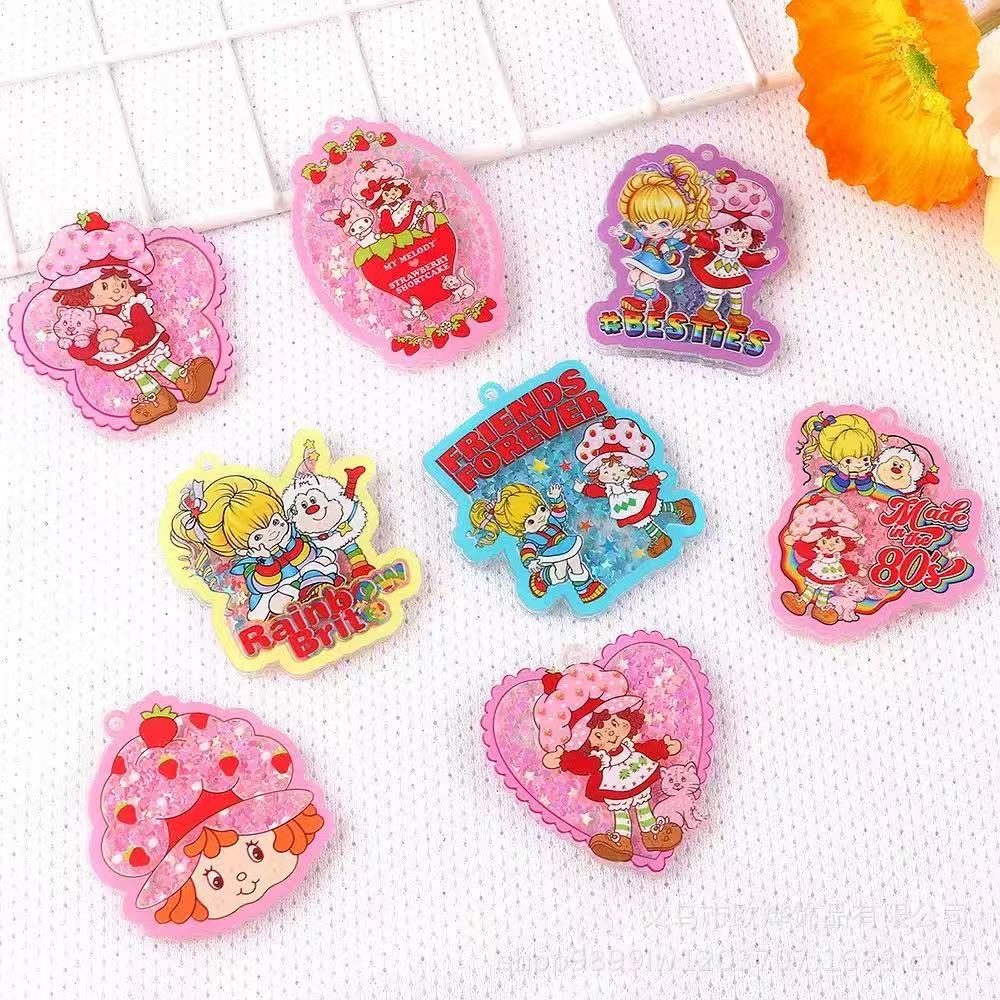 Alwin China RTS New Cartoon Acrylic Flat Backs Cute DIY Patch Pen Bag Accessories Hot Sale Book Marks