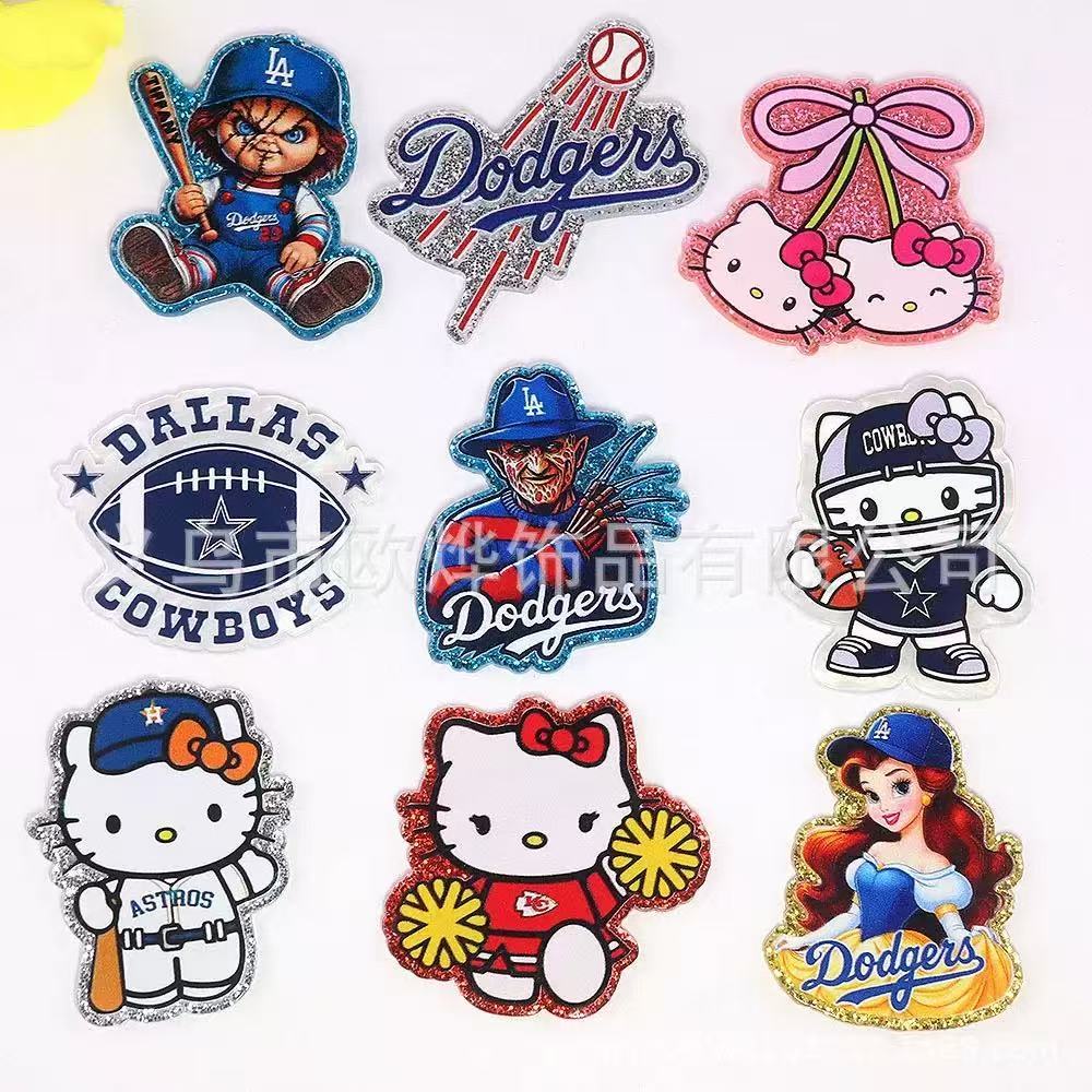 Alwin China RTS New Cartoon Acrylic Flat Backs Cute DIY Patch Pen Bag Accessories Hot Sale Book Marks