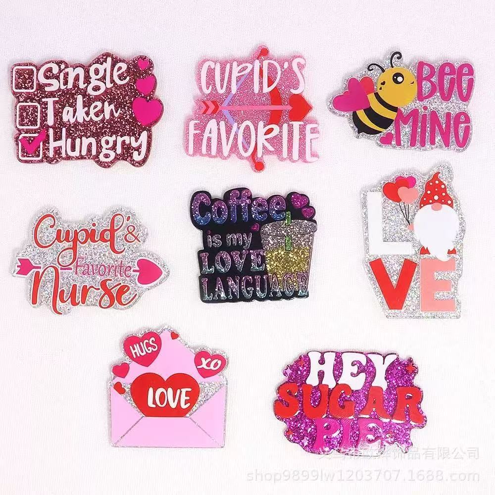 Alwin China RTS New Cartoon Acrylic Flat Backs Cute DIY Patch Pen Bag Accessories Hot Sale Book Marks