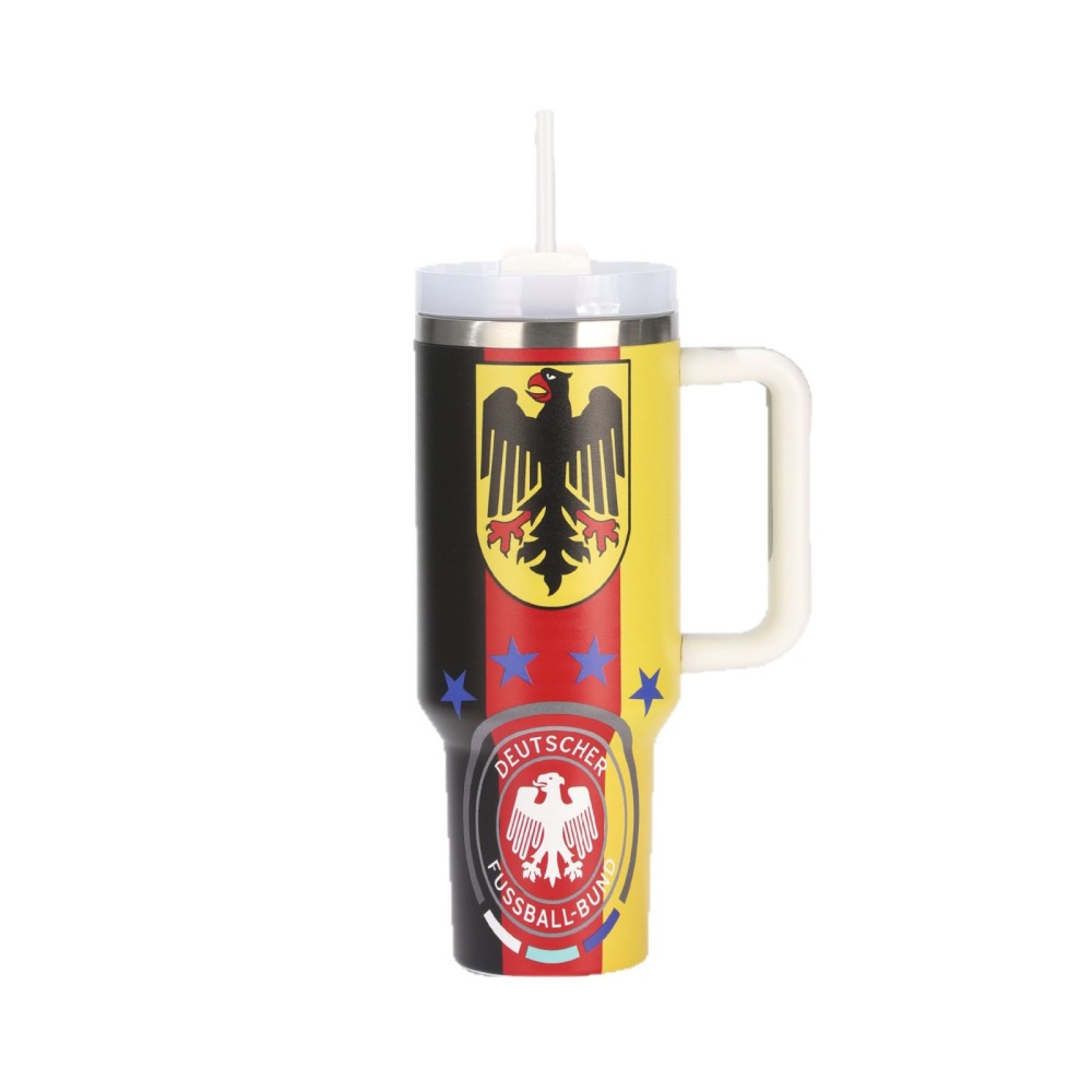 Alwin China RTS World Cup 2026 Edition 40oz Insulated Double TumblerW/Handle & Straw Premium Stainless Steel Hot sale Stanley Soccer