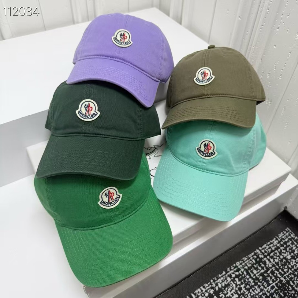 Alwin China RTS Moncler Baseball Cap 32 Colors Soft Top Hat Adjustable Hot Sale