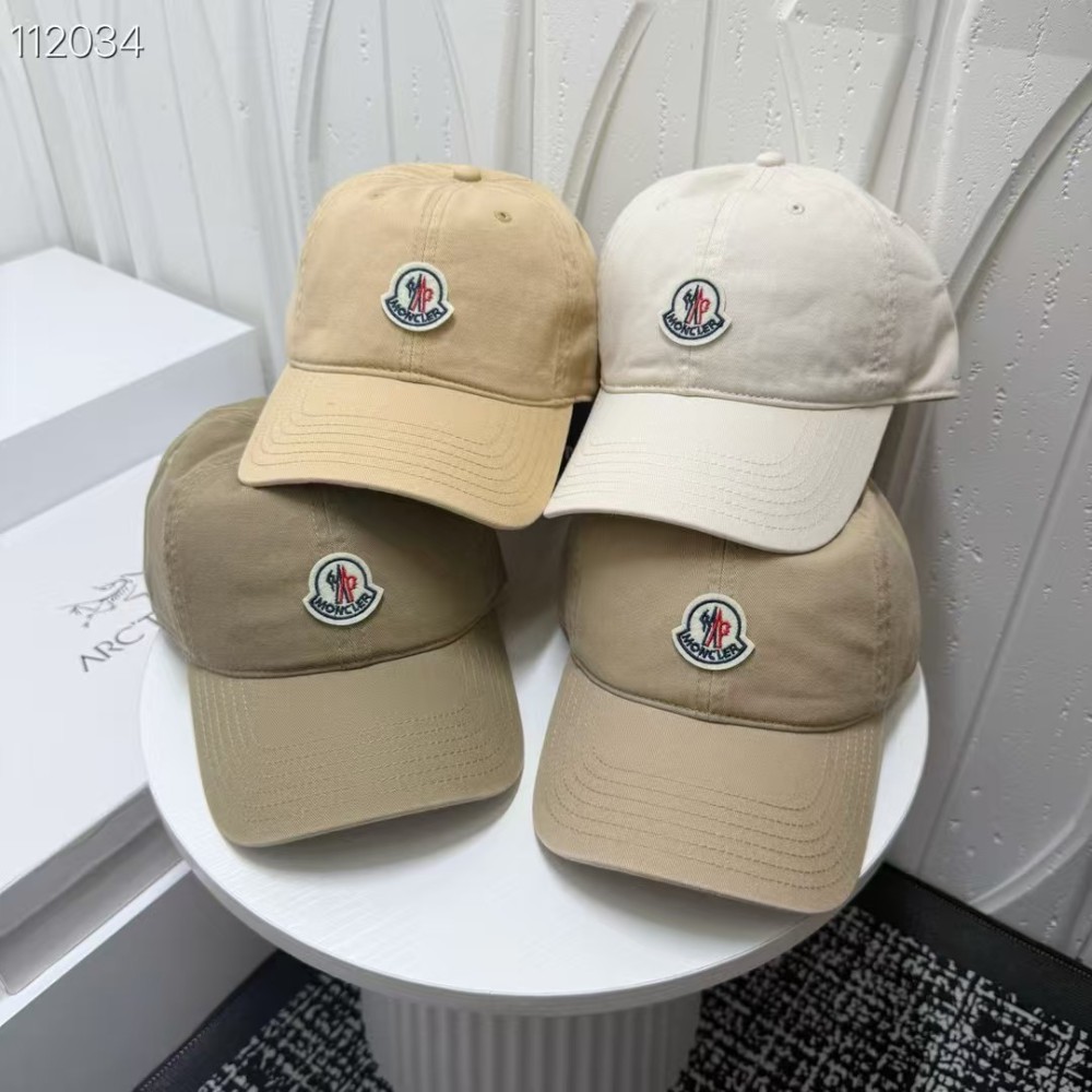 Alwin China RTS Moncler Baseball Cap 32 Colors Soft Top Hat Adjustable Hot Sale