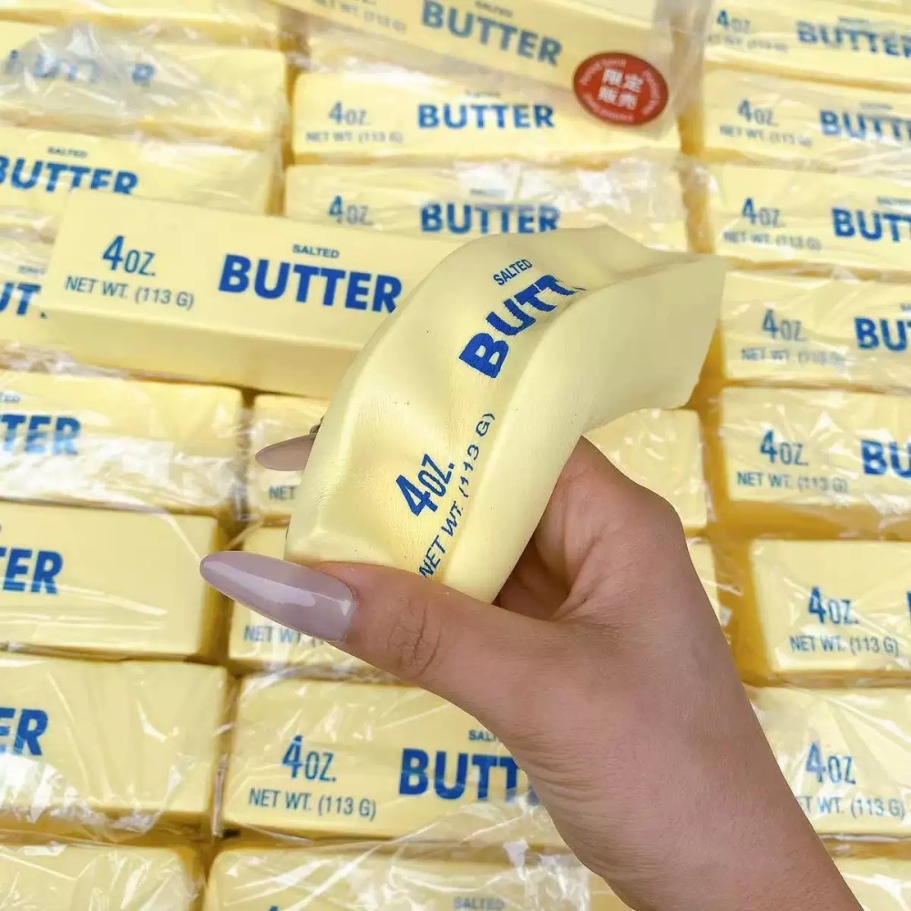 Alwin China RTS Popular Butter Squishy Toy Food Style Cute Bear Bread Hot Sale