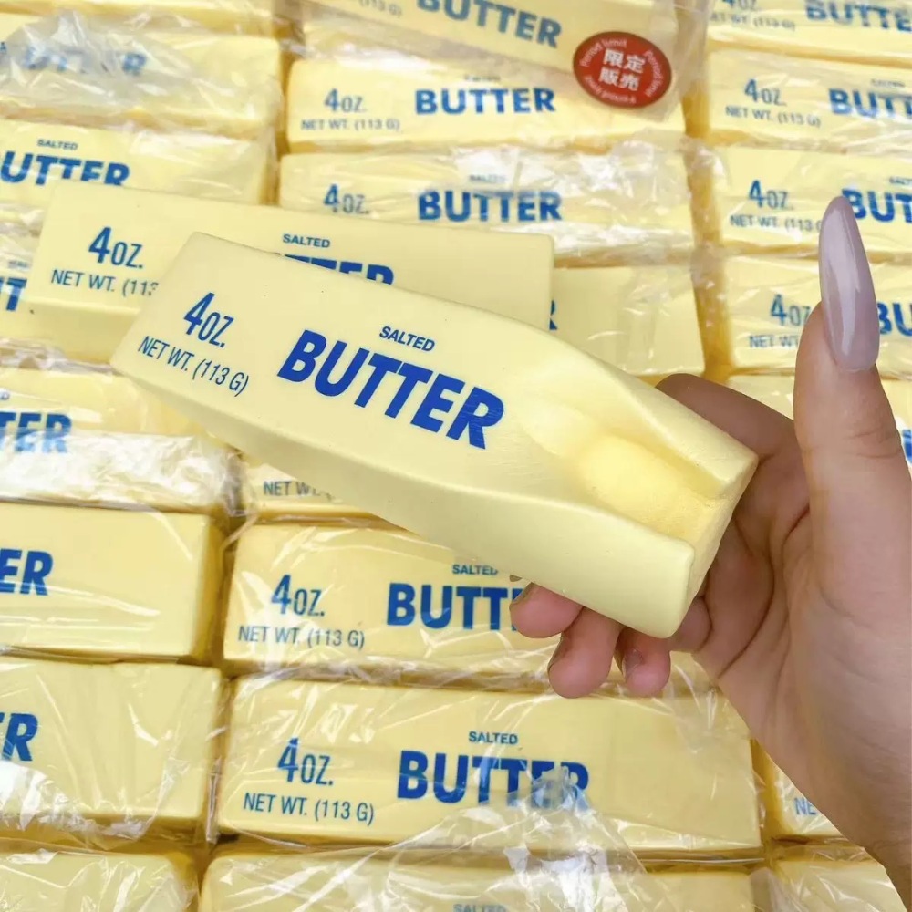 Alwin China RTS Popular Butter Squishy Toy Food Style Cute Bear Bread Hot Sale