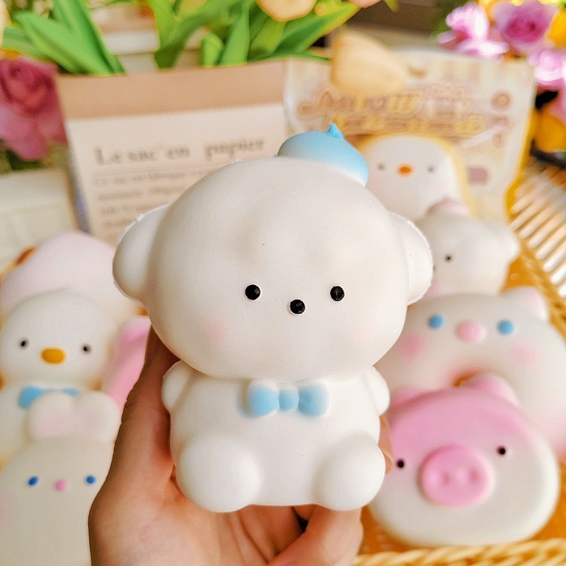 Alwin China RTS Popular Butter Squishy Toy Food Style Cute Bear Bread Hot Sale