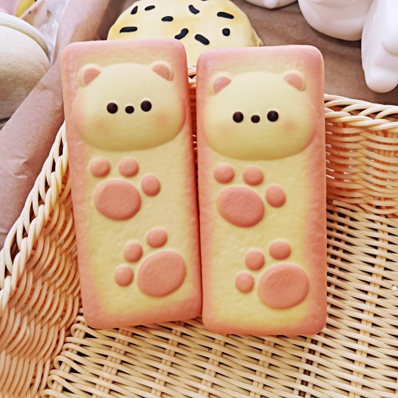 Alwin China RTS Popular Butter Squishy Toy Food Style Cute Bear Bread Hot Sale