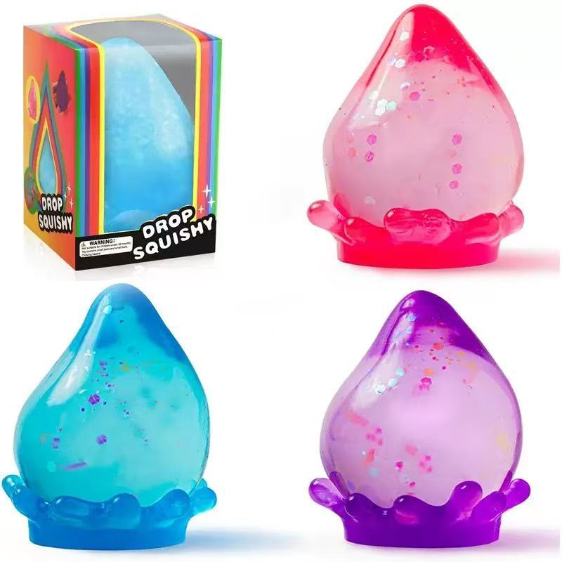 Alwin China RTS Needoh Squishy Toy Ice Cream Octopus Dream Drop Pizza Jellyfish Popsicle Cube Splat Toy Hot Sale