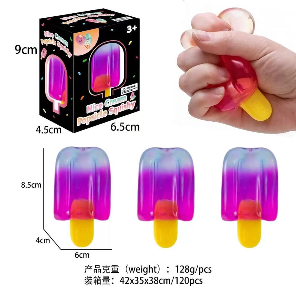 Alwin China RTS Needoh Squishy Toy Ice Cream Octopus Dream Drop Pizza Jellyfish Popsicle Cube Splat Toy Hot Sale