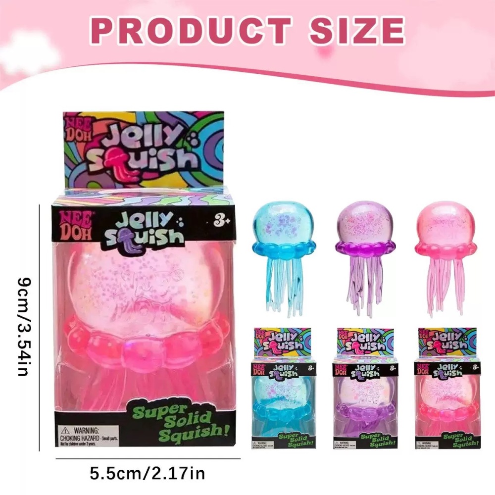 Alwin China RTS Needoh Squishy Toy Ice Cream Octopus Dream Drop Pizza Jellyfish Popsicle Cube Splat Toy Hot Sale