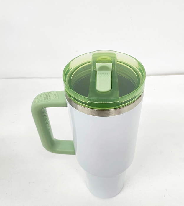 16 Pack USA Warehouse Sublimation blanks 40ozRemovable Leakproof Flip Top Straw Tumbler
