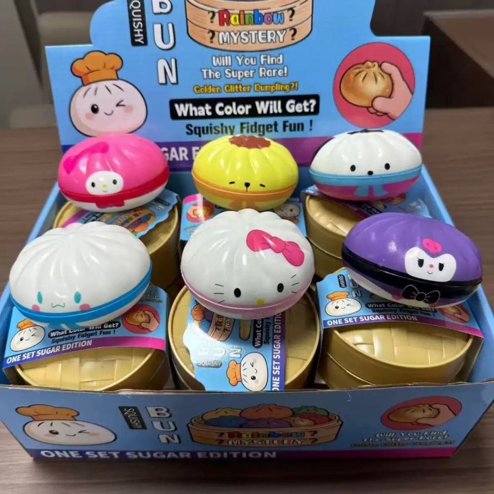 Alwin China RTS New Style Squishy Dumpling USA Sanrio Squishy Toys blind box Set