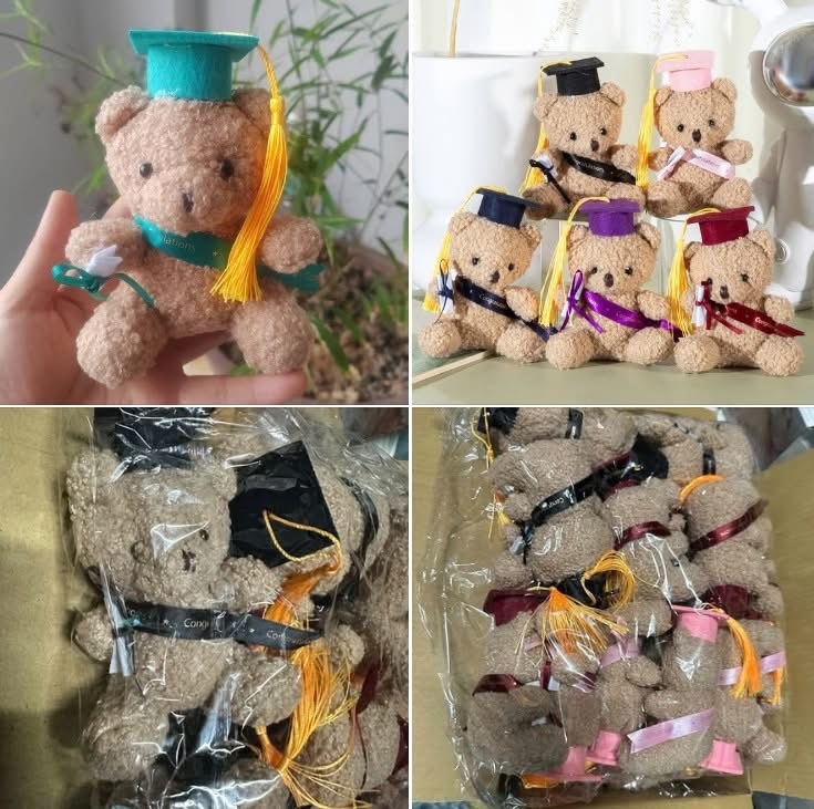 Alwin China RTS Bear Graduation Mini Dolls Cute Hot Sale