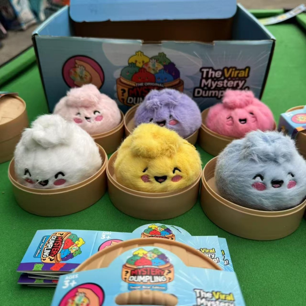 Alwin China RTS New Cute Downy Dumplings Dolls with Box Squishy Keychain Hot Sale