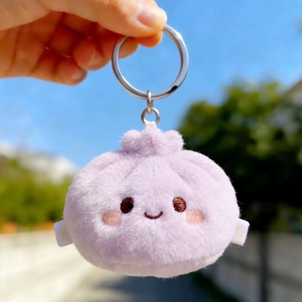 Alwin China RTS New Cute Downy Dumplings Dolls with Box Squishy Keychain Hot Sale