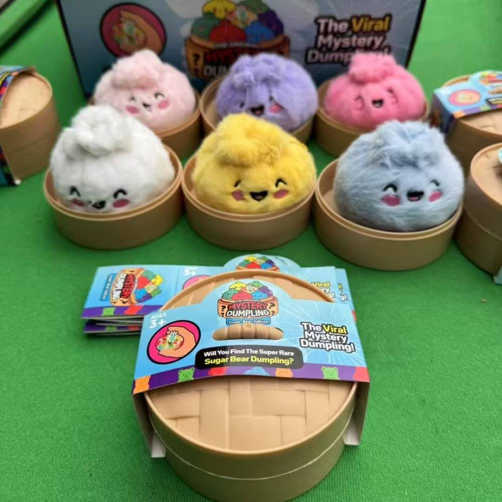 Alwin China RTS New Cute Downy Dumplings Dolls with Box Squishy Keychain Hot Sale