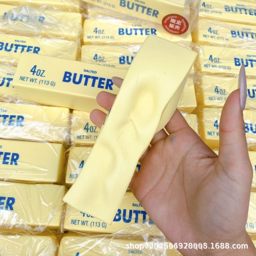 Alwin China RTS Popular Butter Squishy Toy Food Style Cute Bear Bread Hot Sale