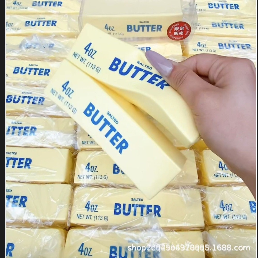 Alwin China RTS Popular Butter Squishy Toy Food Style Cute Bear Bread Hot Sale