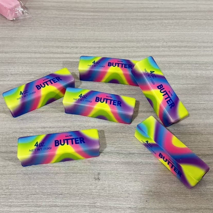 Alwin China RTS Popular Butter Squishy Toy Food Style Cute Bear Bread Hot Sale