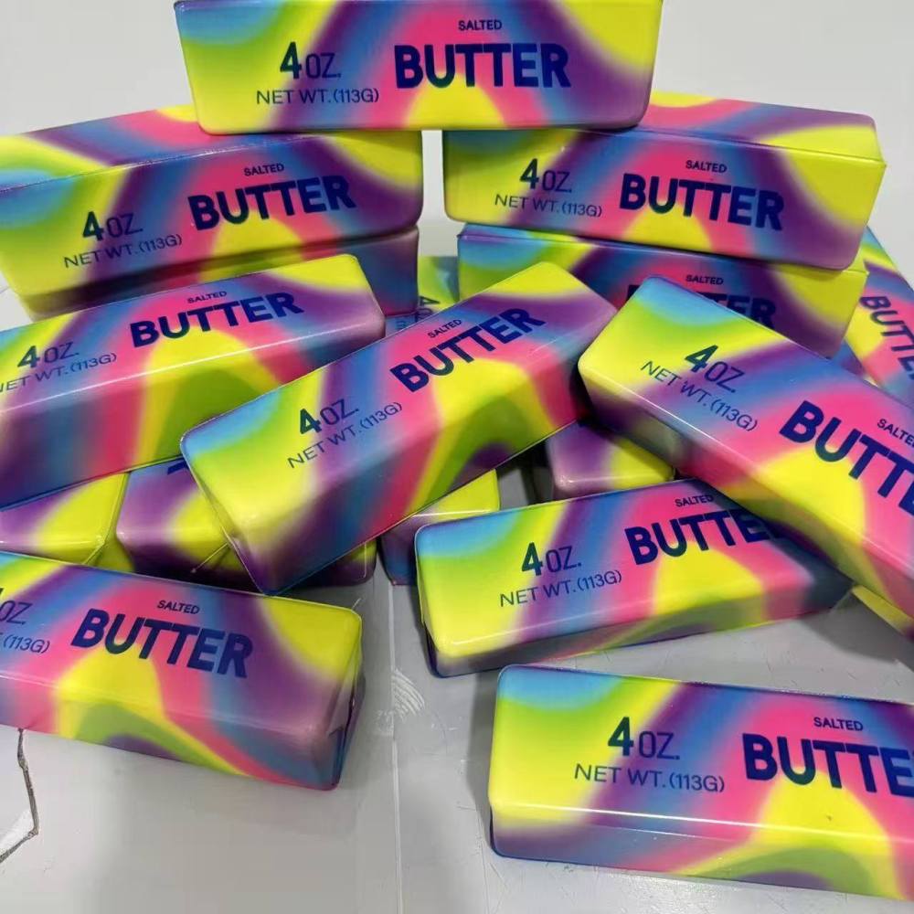 Alwin China RTS Popular 4oz 12oz Butter Squishy Toy Food Style Cute Bear Bread Hot Sale