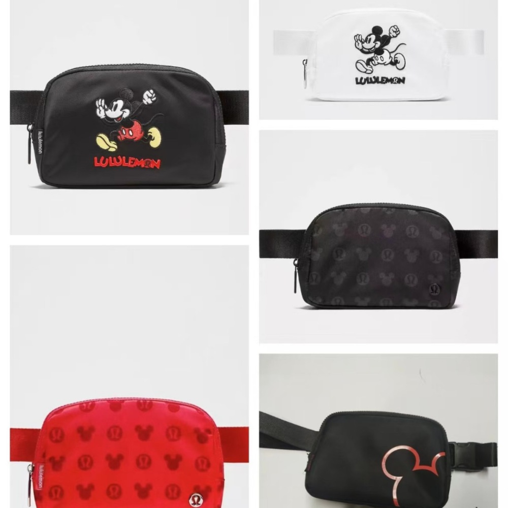 Alwin China RTS Lulu Lemon New Everywhere Mickey Bag 1L Waist Bag Sport Crossbody Chest Bag Hot Sale