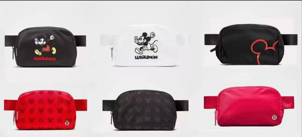 Alwin China RTS Lulu Lemon New Everywhere Mickey Bag 1L Waist Bag Sport Crossbody Chest Bag Hot Sale