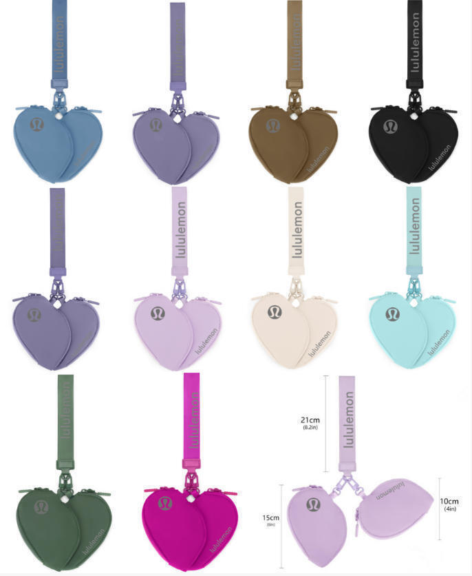 Alwin China RTS New LuLu Lemon Heart Wrist Bag Hot Sale