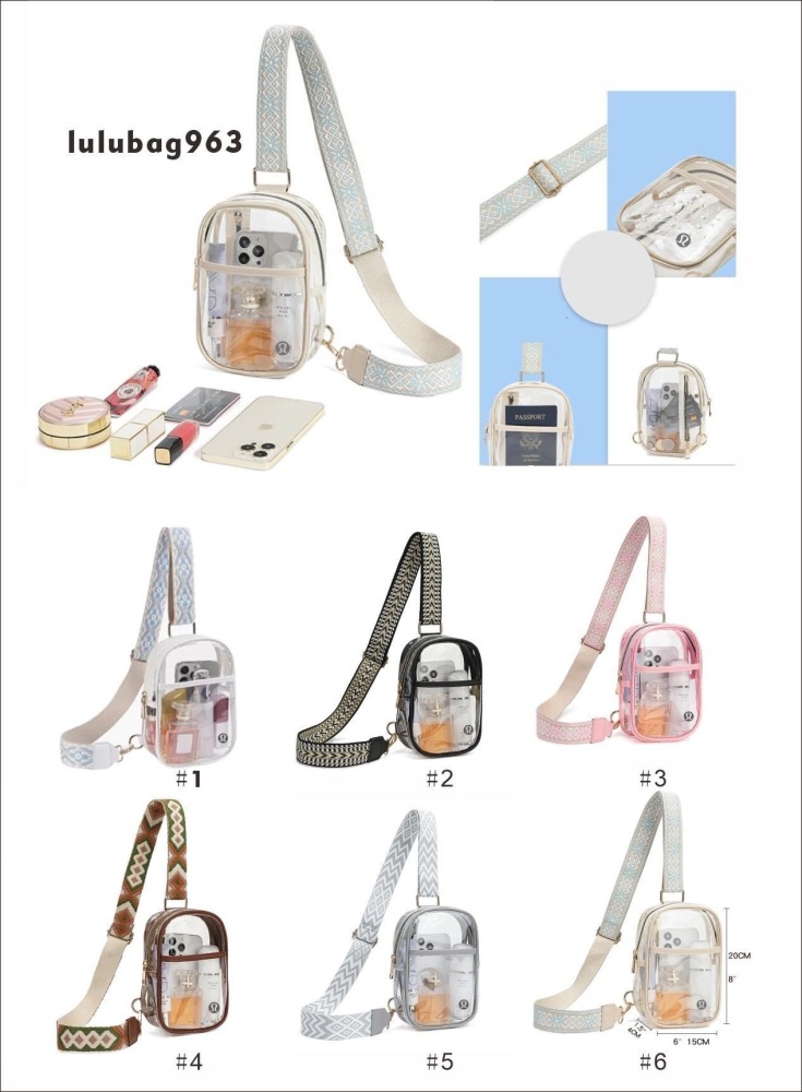 Alwin China RTS NEW All Series Lulu lemon Bags Wrist Bag Makeup Crossbody Bag Hot Sale