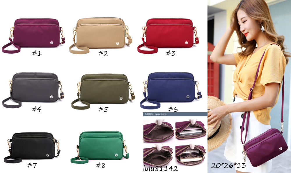 Alwin China RTS NEW All Series Lulu lemon Bags Wrist Bag Makeup Crossbody Bag Hot Sale