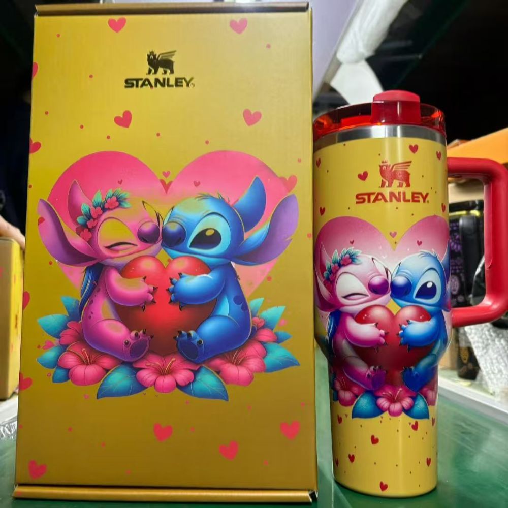 Alwin China RTS 40oz New Stanley with Gift Box Stitch Hellokitty Jennie Dragon Ball Hot Sale
