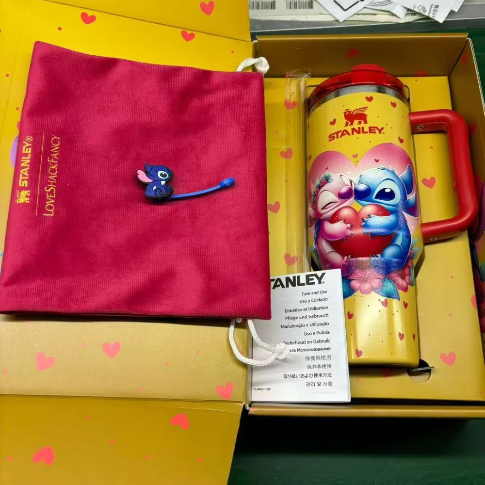 Alwin China RTS 40oz New Stanley with Gift Box Stitch Hellokitty Jennie Dragon Ball Hot Sale