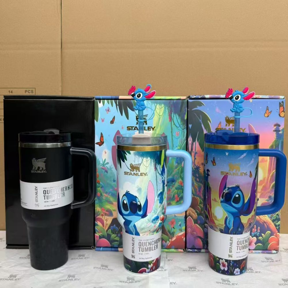 Alwin China RTS 40oz New Stanley with Gift Box Stitch Hellokitty Jennie Dragon Ball Hot Sale