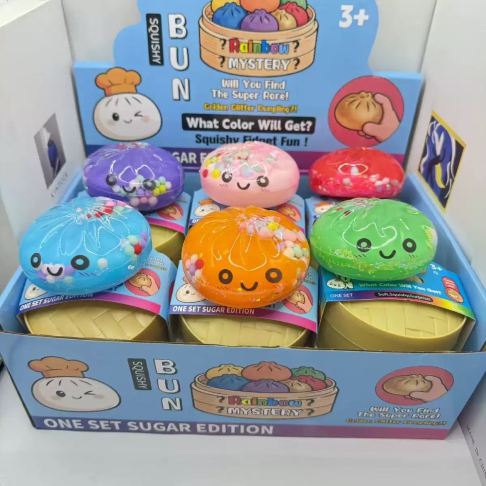 Alwin China RTS Squishy Dumpling Stress Balls for Adults Toys for Kids Dumpling Fidget Sensory Toy Squeeze Dough Ball Stress Relief Stretchy Stress BallSquish Toys for ADHD