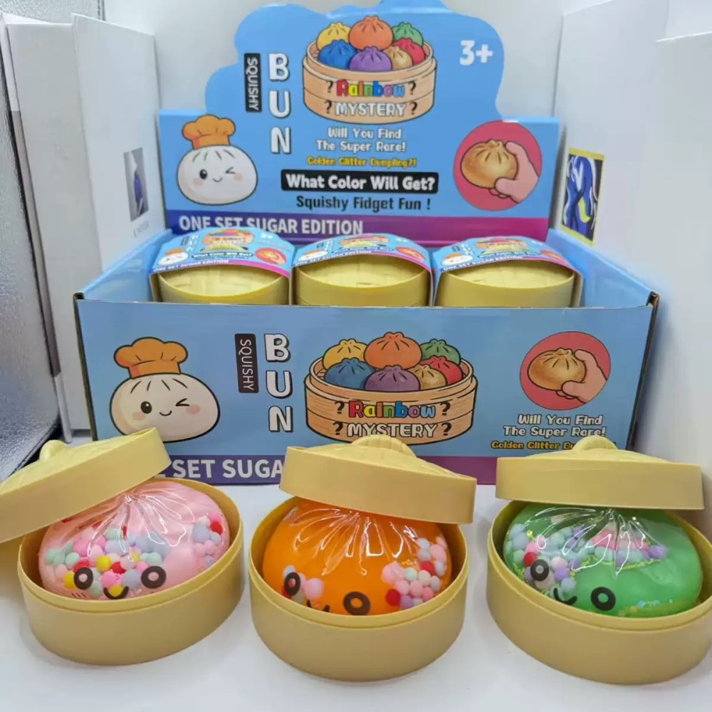 Alwin China RTS Squishy Dumpling Stress Balls for Adults Toys for Kids Dumpling Fidget Sensory Toy Squeeze Dough Ball Stress Relief Stretchy Stress BallSquish Toys for ADHD