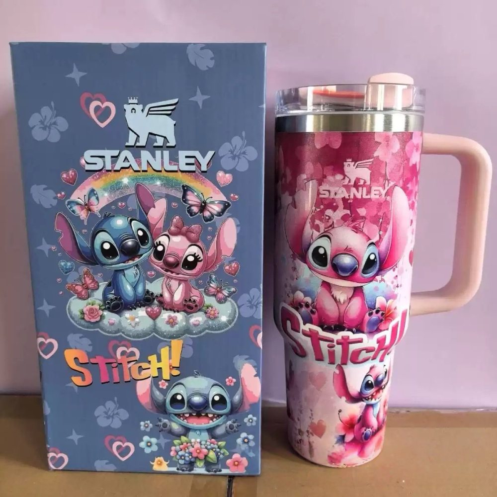 Alwin China RTS 40oz New Stanley with Gift Box Stitch Hellokitty Jennie Dragon Ball Hot Sale