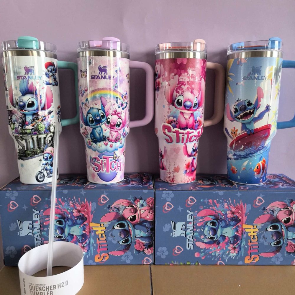 Alwin China RTS 40oz New Stanley with Gift Box Stitch Hellokitty Jennie Dragon Ball Hot Sale