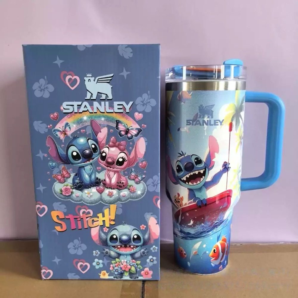 Alwin China RTS 40oz New Stanley with Gift Box Stitch Hellokitty Jennie Dragon Ball Hot Sale