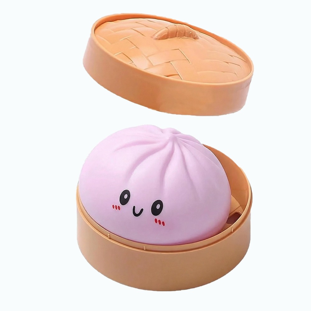 Alwin China RTS New Giant Dumpling Squishy Toy 9cm 15cm 25cm Mixed Color with Basket Hot Sale