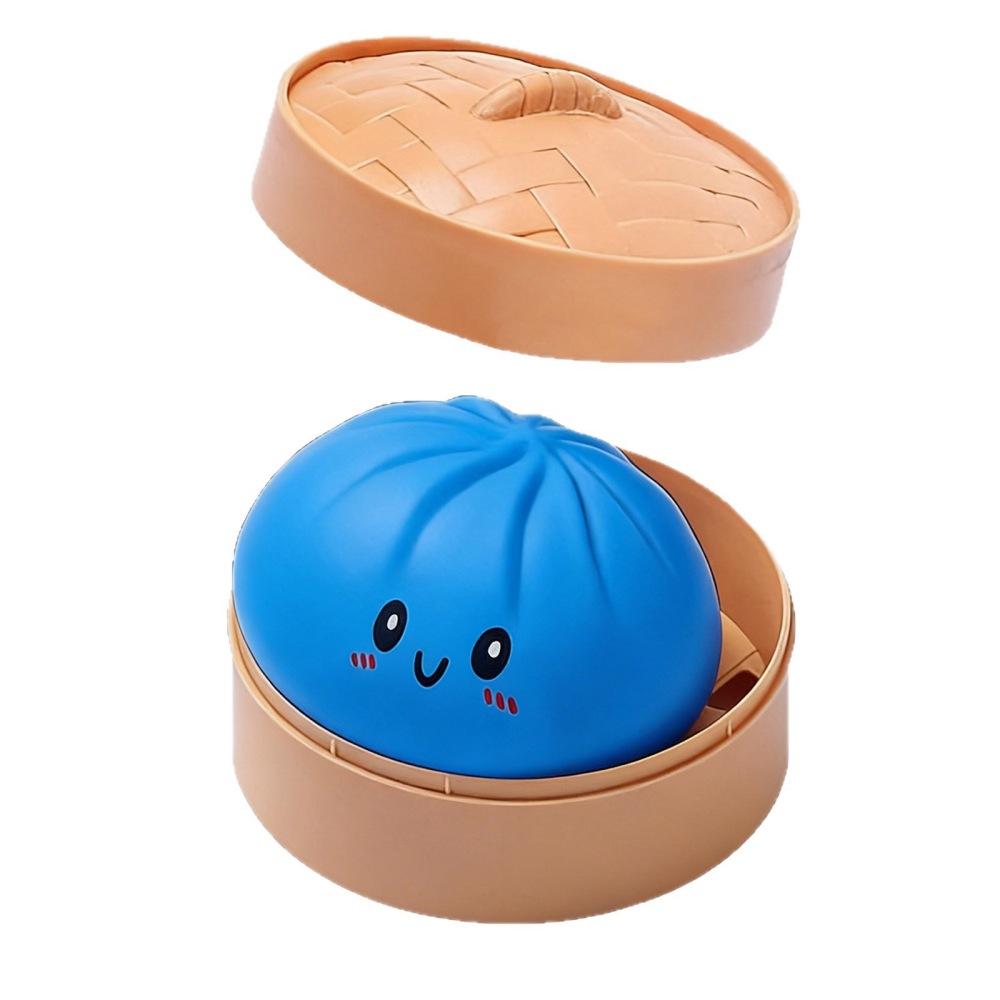 Alwin China RTS New Giant Dumpling Squishy Toy 9cm 15cm 25cm Mixed Color with Basket Hot Sale