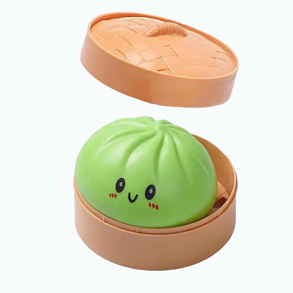 Alwin China RTS New Giant Dumpling Squishy Toy 9cm 15cm 25cm Mixed Color with Basket Hot Sale