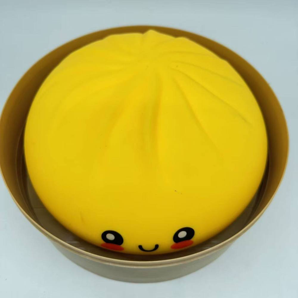 Alwin China RTS New Giant Dumpling Squishy Toy 9cm 15cm 25cm Mixed Color with Basket Hot Sale