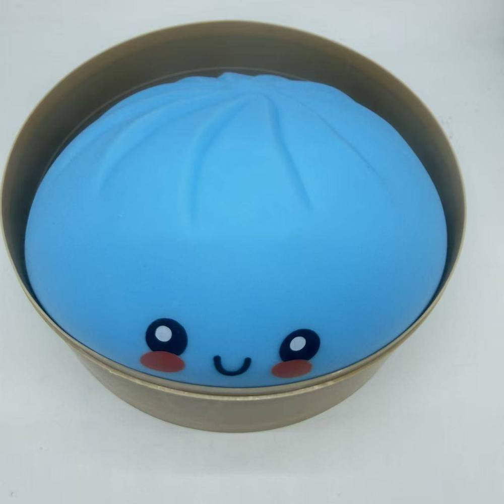 Alwin China RTS New Giant Dumpling Squishy Toy 9cm 15cm 25cm Mixed Color with Basket Hot Sale