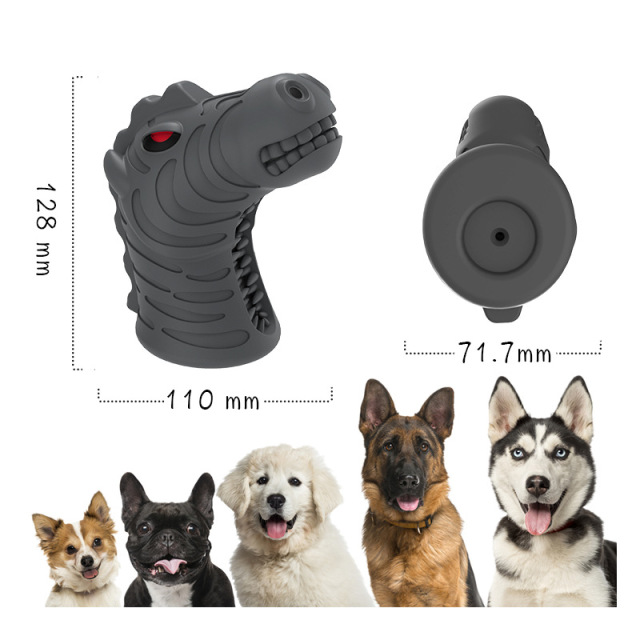 KINYU Patent Zebra Natural Rubber Dog Chew Toy.