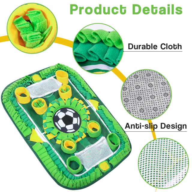kinyu hot selling football cartoon pet puzzle iq training dog food snuffle mat