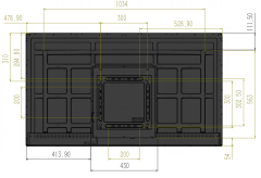 Infrared touchscreen Wall mounted monitor all in one display with Android system