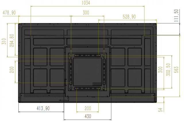 Infrared touchscreen Wall mounted monitor all in one display with Android system
