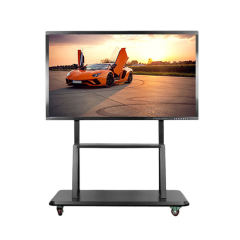 55/65/75inch electronic interactive whiteboard for office meeting room use with mobile floor stand