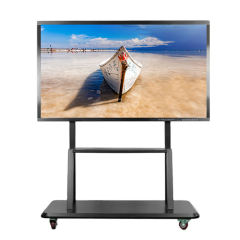 55/65/75inch electronic interactive whiteboard for office meeting room use with mobile floor stand