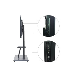 55/65/75inch electronic interactive whiteboard for office meeting room use with mobile floor stand