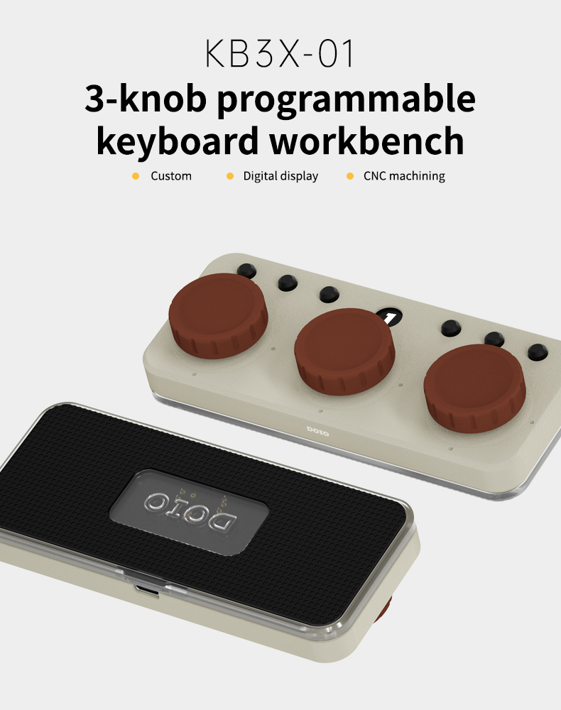 3-knob programmable keyboard workbench